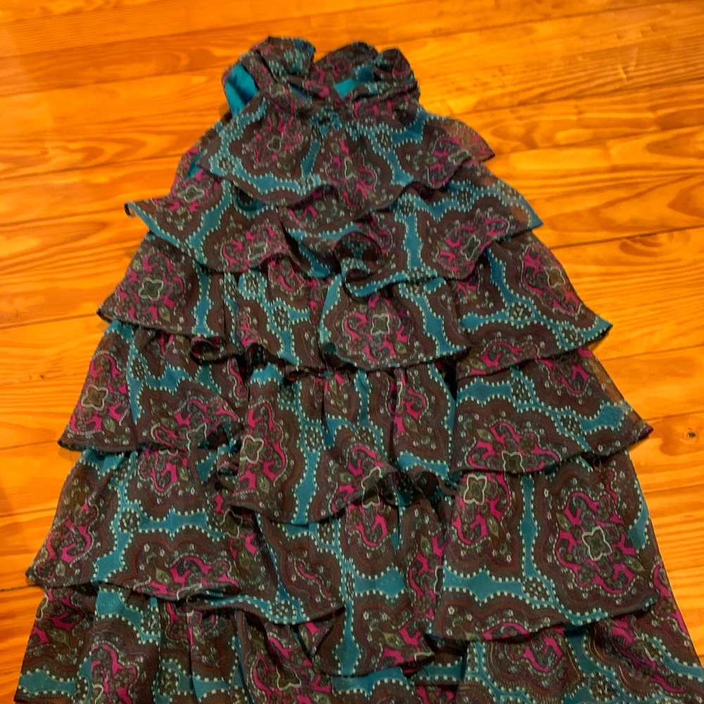 ECI ruffle blouse